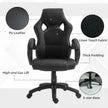 Erling Gaming-Office Chair with Swivel and Tilt Functions-Black