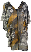 PRG6304 Sheer Avatar Pure Silk Waterfall Top