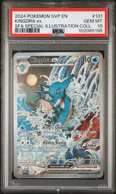 PSA 10 2024 POKEMON SVP EN-SV BLACK STAR PROMO #131 KINGDRA ex SFA SPECIAL ILLUSTRATION