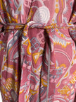PRG5756 Sheer Avatar Long Pure Silk Kimono Sleeved Duster with Belt