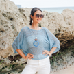 Short Sleeved Top - Sky Blue