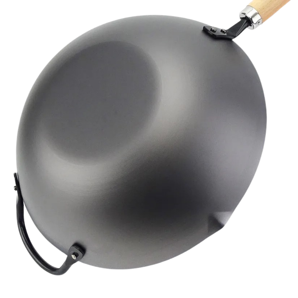 YOSHIKAWA Cook-Pal Ren Nitrided Carbon Steel Beijing Wok 30CM – JAPAN