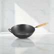 YOSHIKAWA Cook-Pal Ren Nitrided Carbon Steel Beijing Wok 30CM – JAPAN