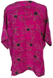 PRC6934 Avatar Pure Silk Long Tunic with Side Ties
