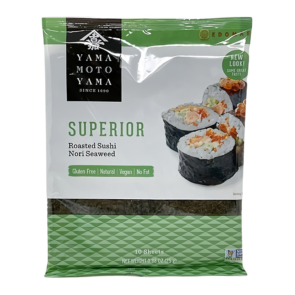 Yamamotoyama Roasted Sushi Nori Superior (10 Sheets/25G) [Best Before Date: 2027.05.14]