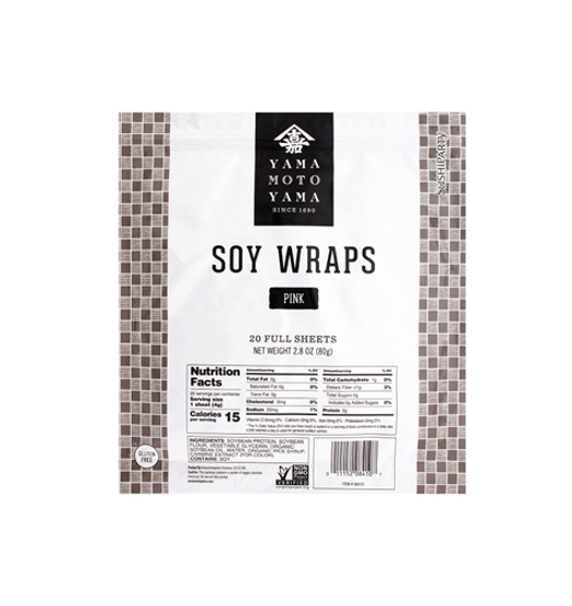 Yamamotoyama Soy Wraps Pink (20 Sheets/80G) [Best Before Date: 2026.10.28]