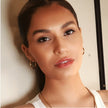 YOSHIKO: Mid-Width Essential Hoop Earrings Gold Size A (2 cm)