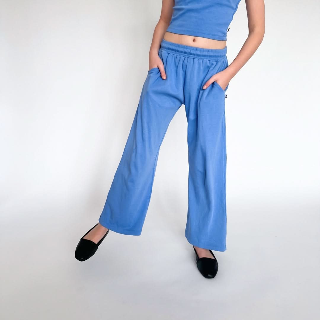 Youth Bamboo Wide Leg Pants | Parlour Stripe