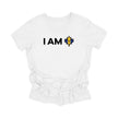 YOUTH - I Am Canada - Canadian Maple Leaf with Barbados Flag, YOUTH T-Shirt, Canadian Gift T-Shirt, Barbados Present, National Flag Tee Shirt - Inspired X