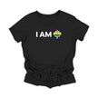 YOUTH - I Am Canada - Canadian Maple Leaf with LGBTQ Flag, YOUTH T-Shirt, Canadian Gift T-Shirt, LGBTQ Present, National Flag Tee Shirt - Inspired X