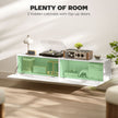 Hunter Floating TV Stand with Storage Cupboards for TVs up to 65 Inches-White