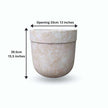 Yucata Cement Planter 15''