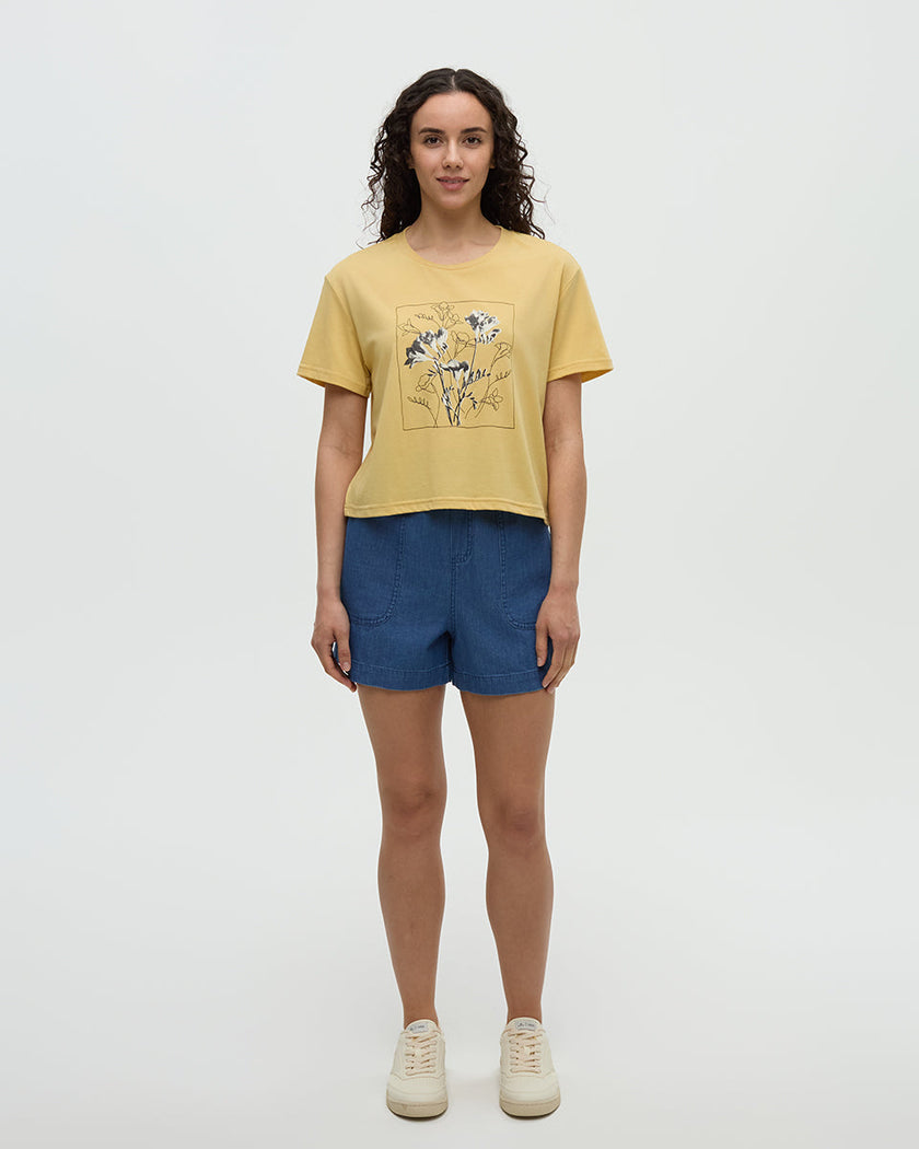 Floral Crop T-Shirt