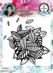 Cling Stamp Background (1) 14x14 cm Art By Marlene nr.10