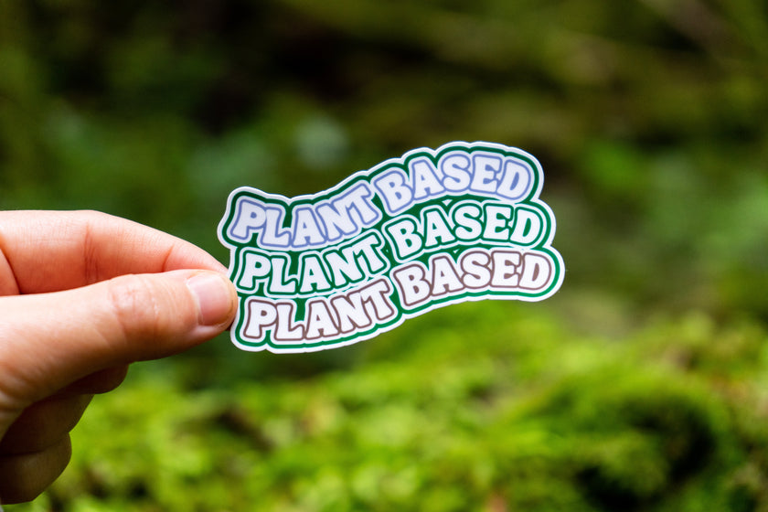 Wavy Plant-Based Vegan Sticker