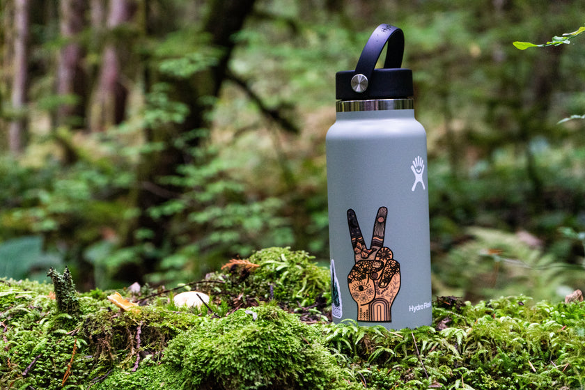 Hippie Peace Hand Sticker