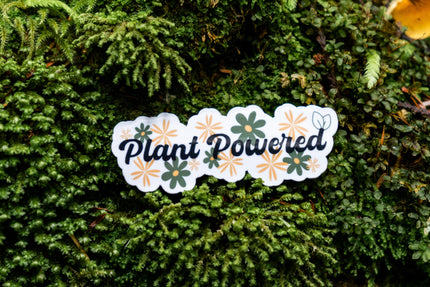 Plant Powered Vegan Sticker