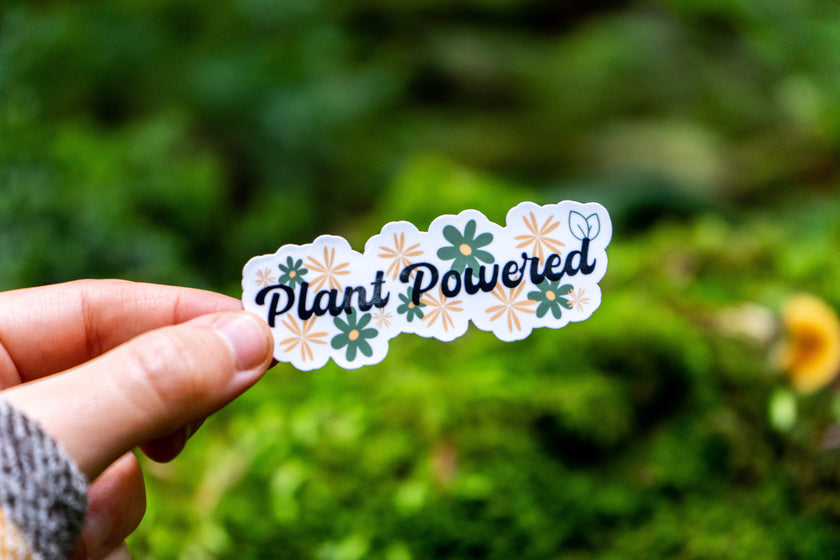 Plant Powered Vegan Sticker