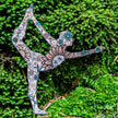 Floral Dancer's Yoga Pose Sticker