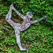 Floral Dancer's Yoga Pose Sticker