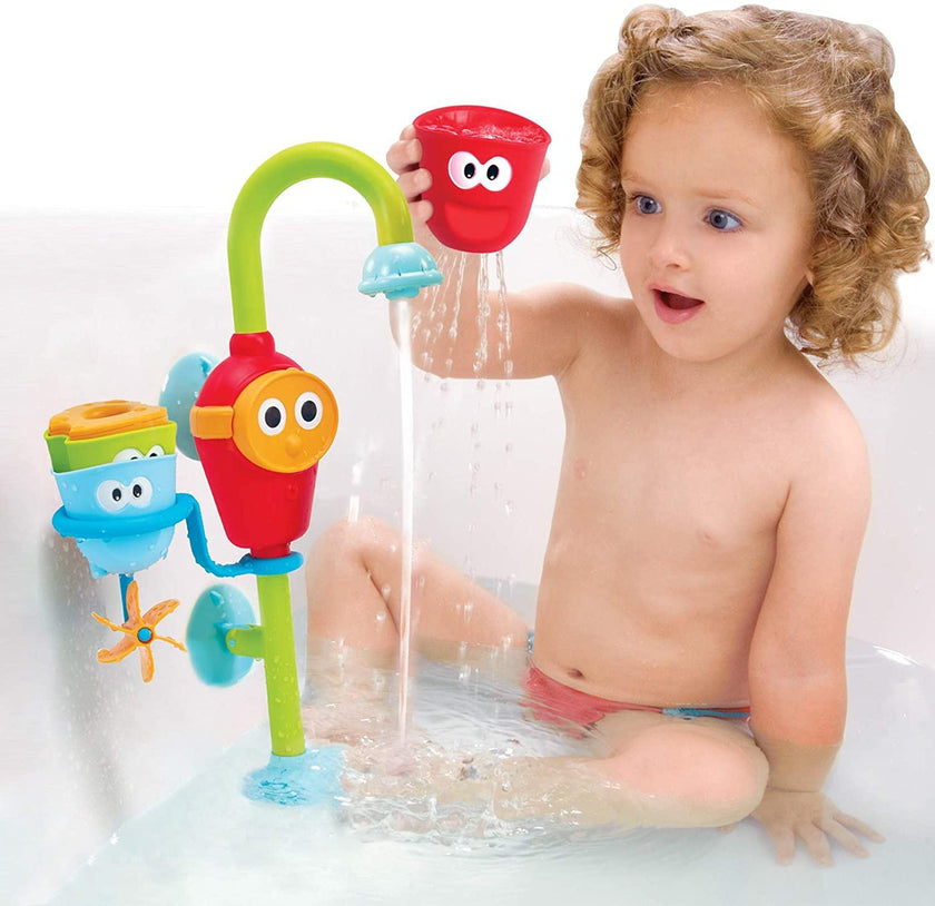 Yookidoo - Bec verse-eau Flow N Fill - 3 gobelets empilables et bec verse-eau en cascade