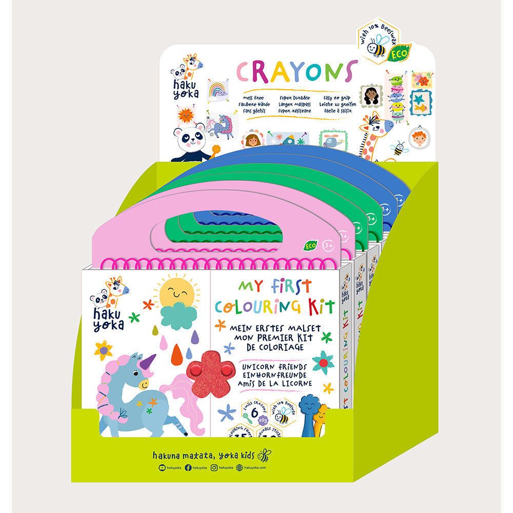Yookidoo - Haku Yoka My First Colouring Kit (6Pcs-3 Asst)