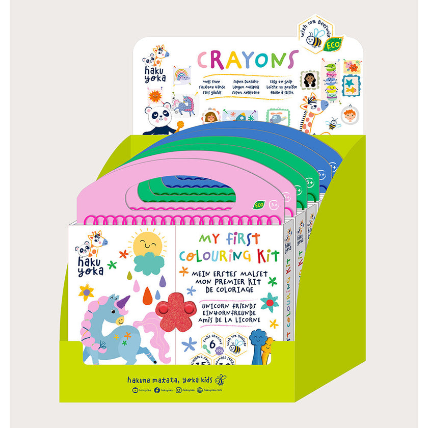 Yookidoo - Haku Yoka My First Colouring Kit (6Pcs-3 Asst)
