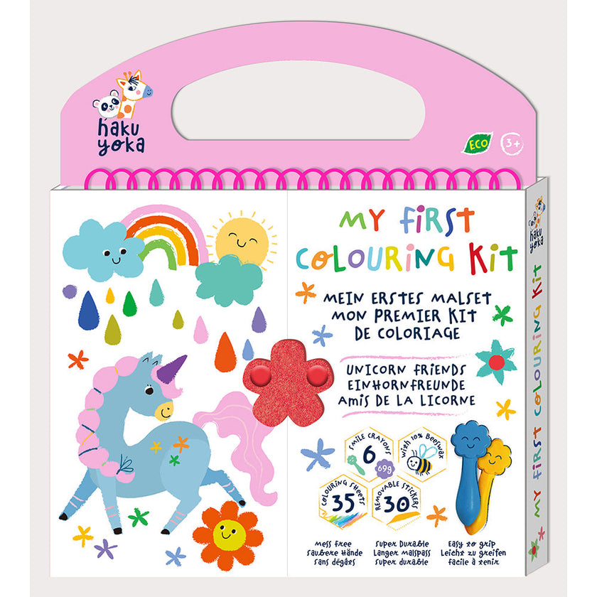 Yookidoo - Haku Yoka My First Colouring Kit (6Pcs-3 Asst)