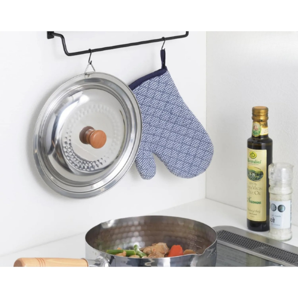 Yoshikawa Yukihira Lid 14-16cm – Made in Japan – Stainless Steel