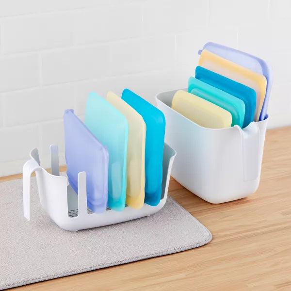 YouCopia - Dry+Store Bag Drying Rack & Bin