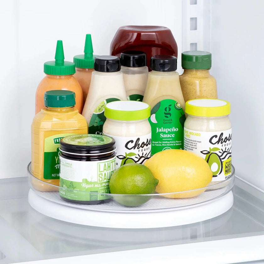 YouCopia - FridgeView Plateau tournant et tapis pour réfrigérateur (emballage bilingue)