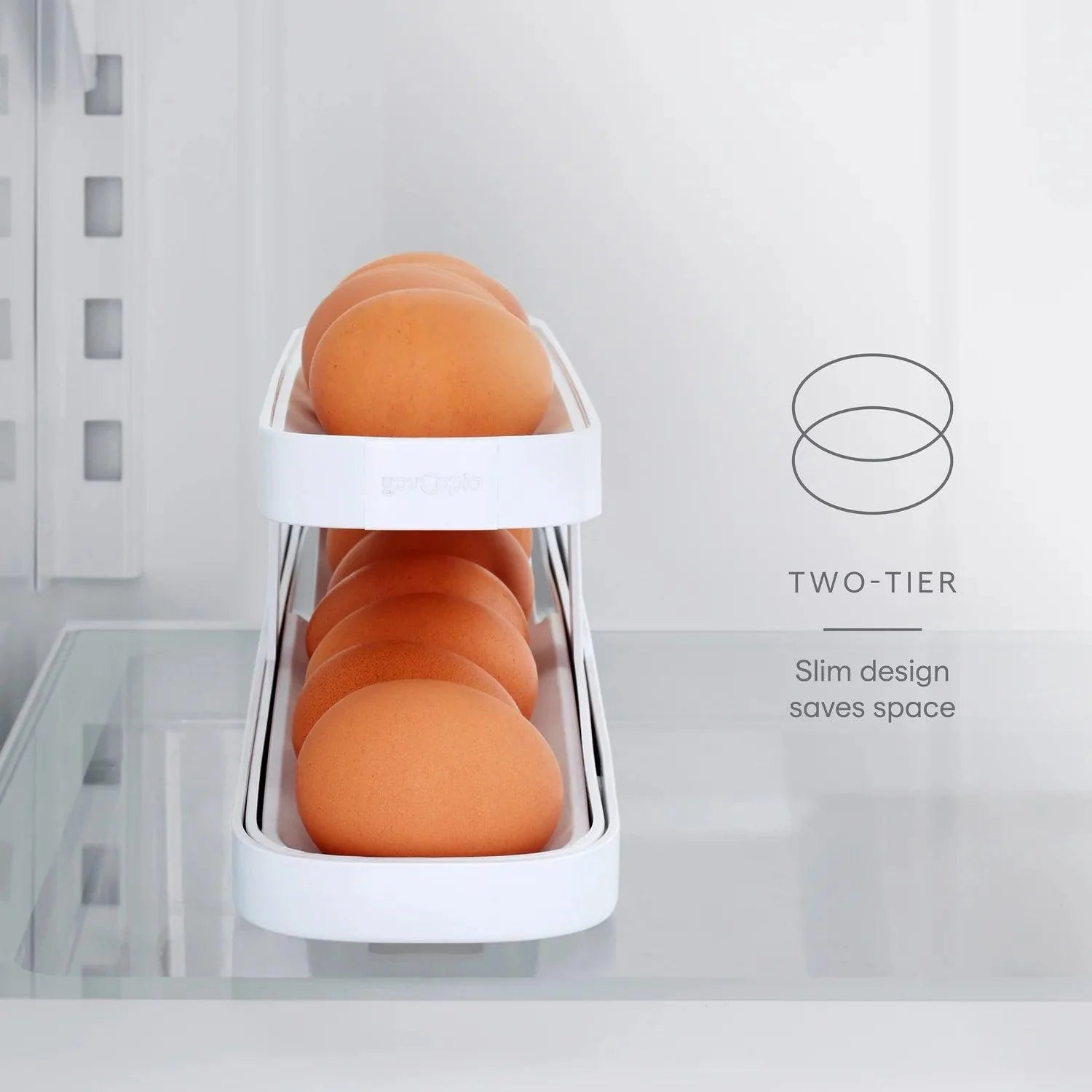 YouCopia - Rolldown Egg Dispenser Two-Tier (Bilingual Packaging)
