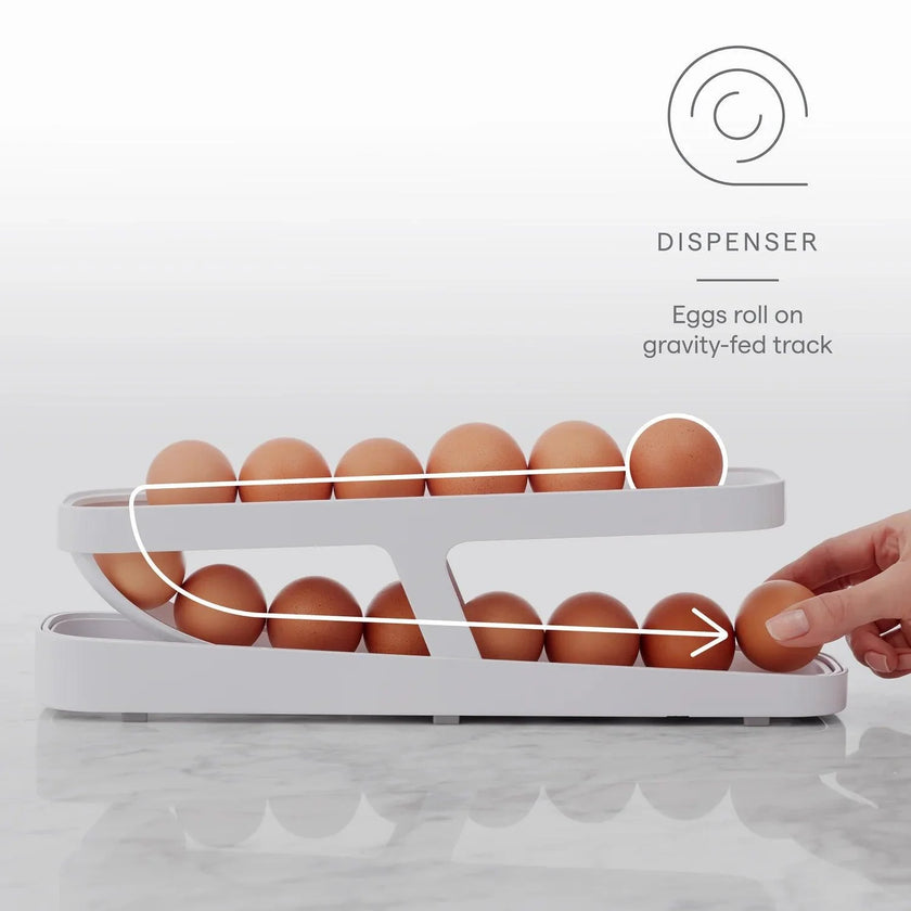 YouCopia - Rolldown Egg Dispenser Two-Tier (Bilingual Packaging)