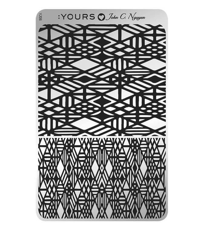 Yours - Loves John Snow Fall Stamping Plate