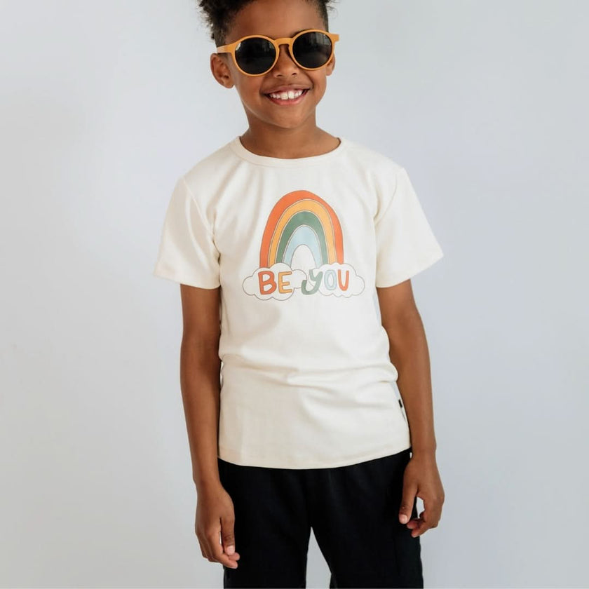 Baby/Kids Graphic Bamboo T-Shirt | Vanila Donut On Powder Blue