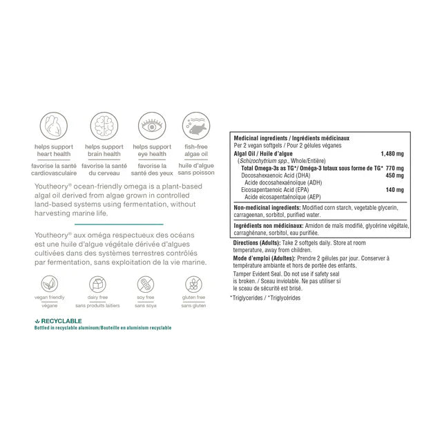 Youtheory - youtheory Omega 60ct respectueux des océans
