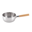 Yoshikawa Yukihira Saucepan 20 cm | 2.1 L Stainless Steel with Wooden Handle