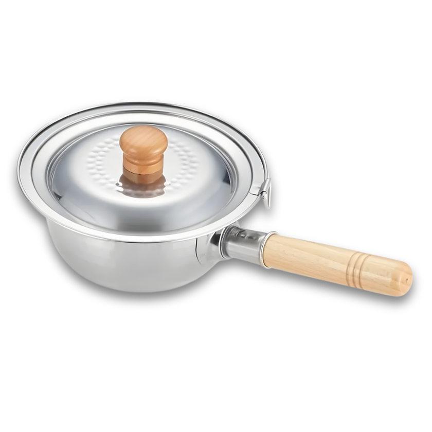 Yoshikawa Yukihira Lid 14-16cm – Made in Japan – Stainless Steel