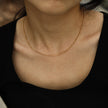 ZAHARA: Mini Textured Beaded Dainty Gold Chain