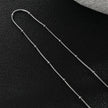 ZAHARA Mini Textured Beaded Dainty Silver Chain