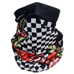 ZANheadgear Floral Checkered Motley Tube