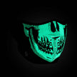 ZANheadgear Half Mask Neoprene Skull Face Glow in the Dark