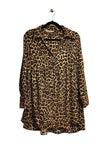 ZARA Regular fit Midi Dress in Brown - XS