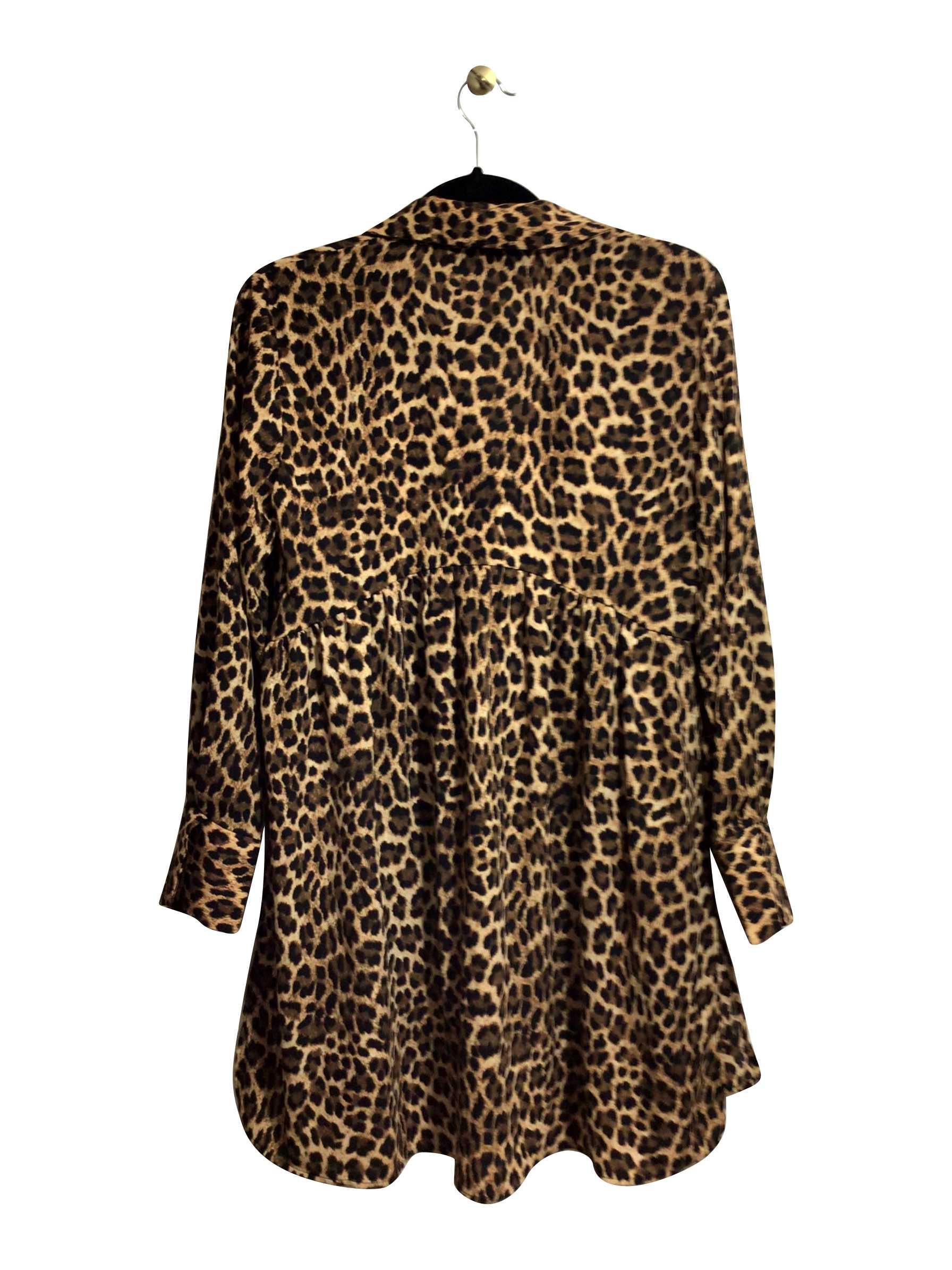 ZARA Regular fit Midi Dress in Brown - XS