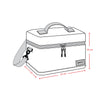Lunch Box Blue Floral Print