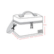 Lunch Box Black Dinosaur Print