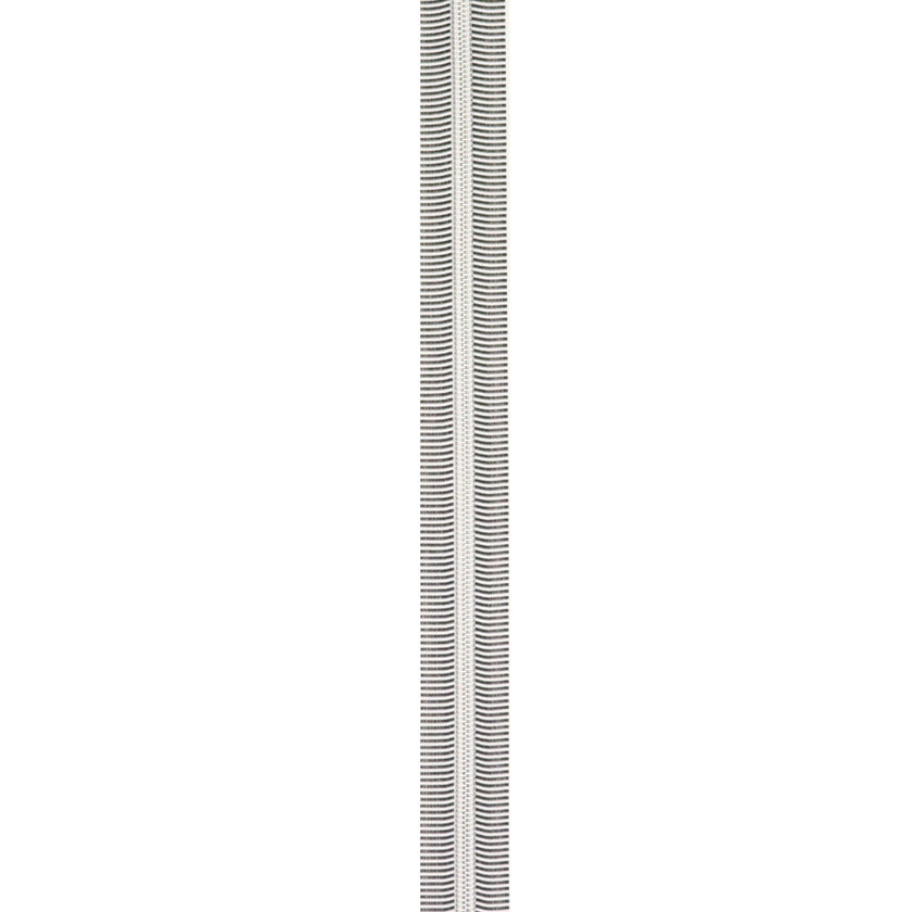 Sallie Tomato - Black/White 5 Nylon Nickel Coil Zippers