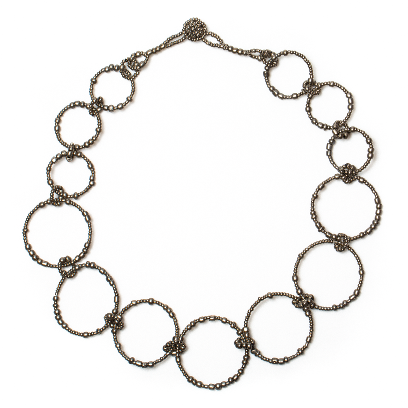Beaded Hoop Necklace - ZN6201