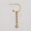 ZENDA Cuban Link Chain Drop Earrings