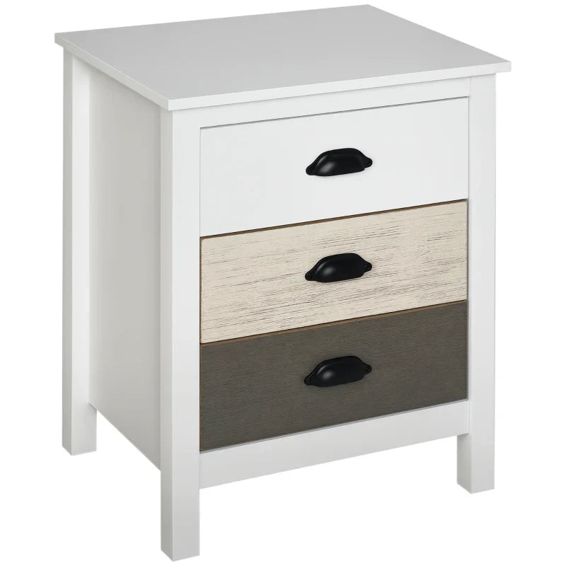 Avery Accent Table Storage Cabinet/Nightstand with 3 Drawers